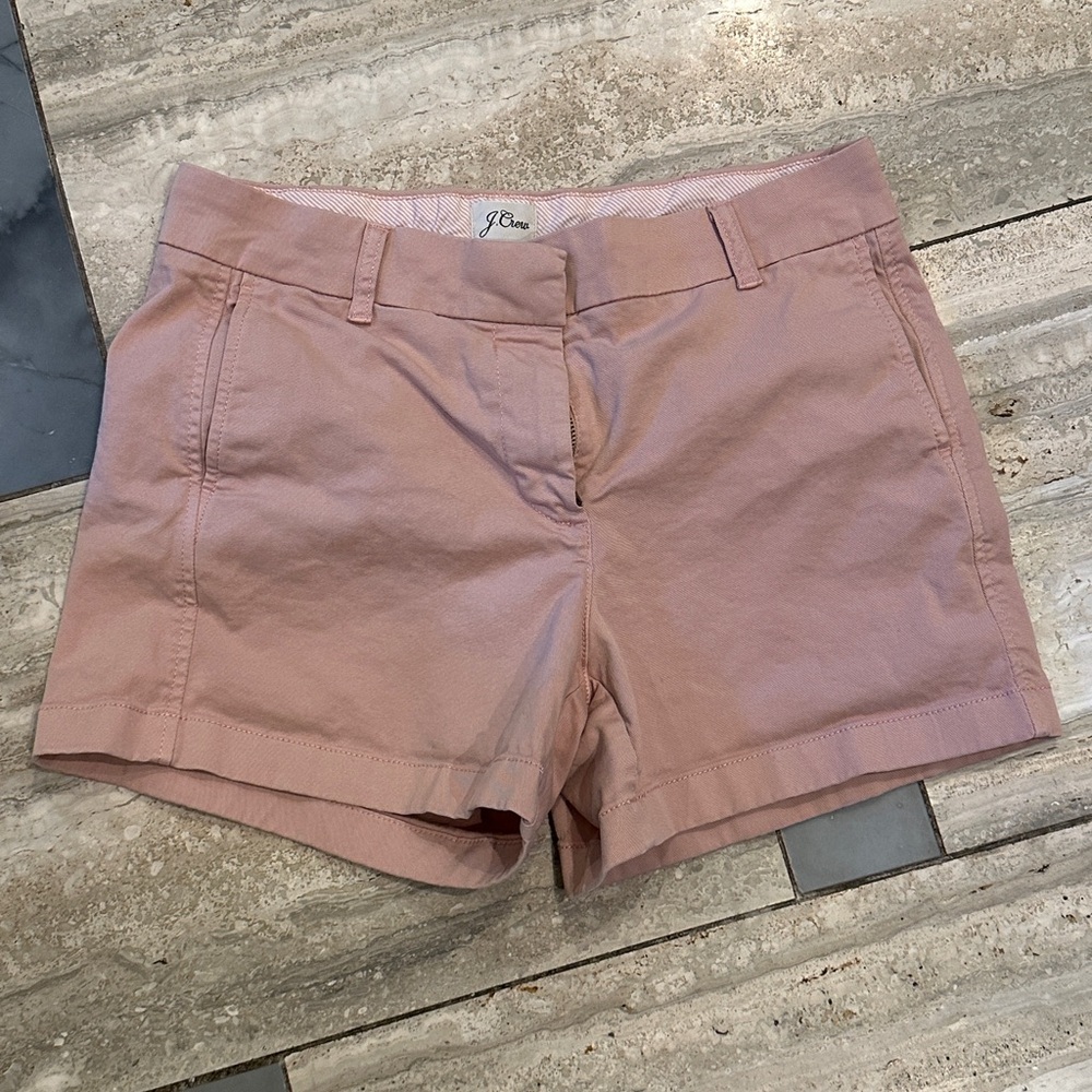 J crew 4” stretch chino short- dusty rose